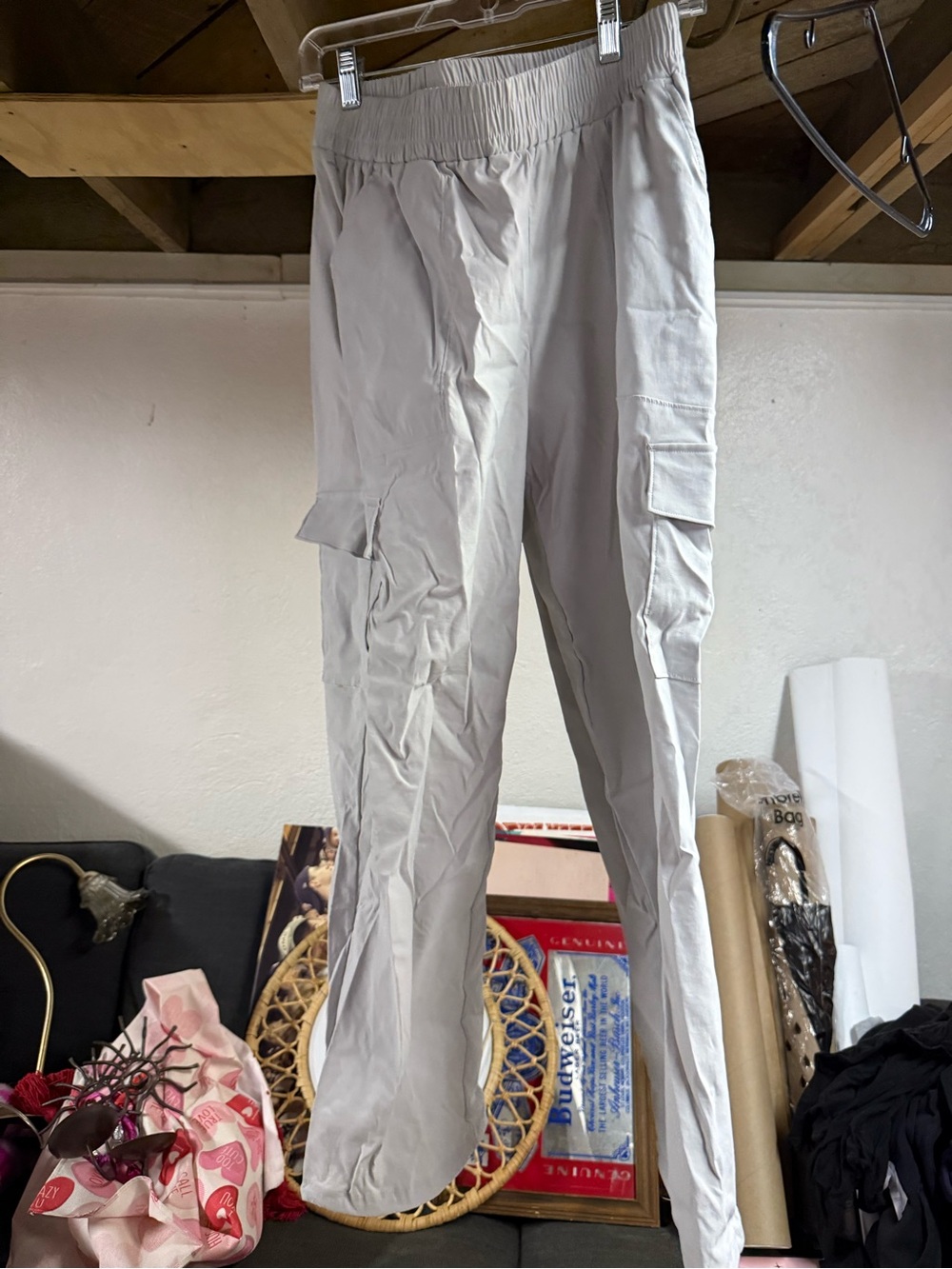 Mondetta Light Gray  Cargo Joggers